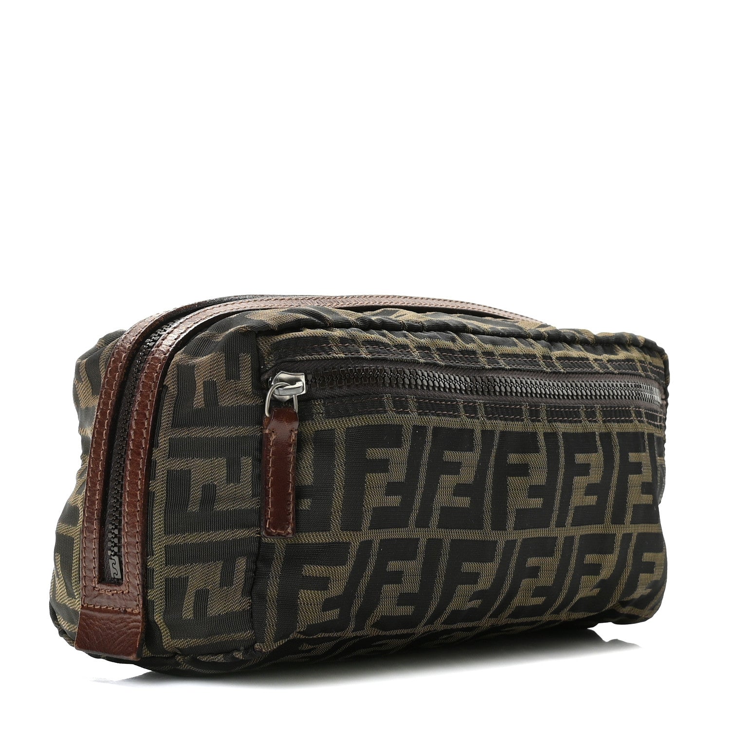 Fendi Zucca Cosmetic Pouch Tobacco 3 of 9