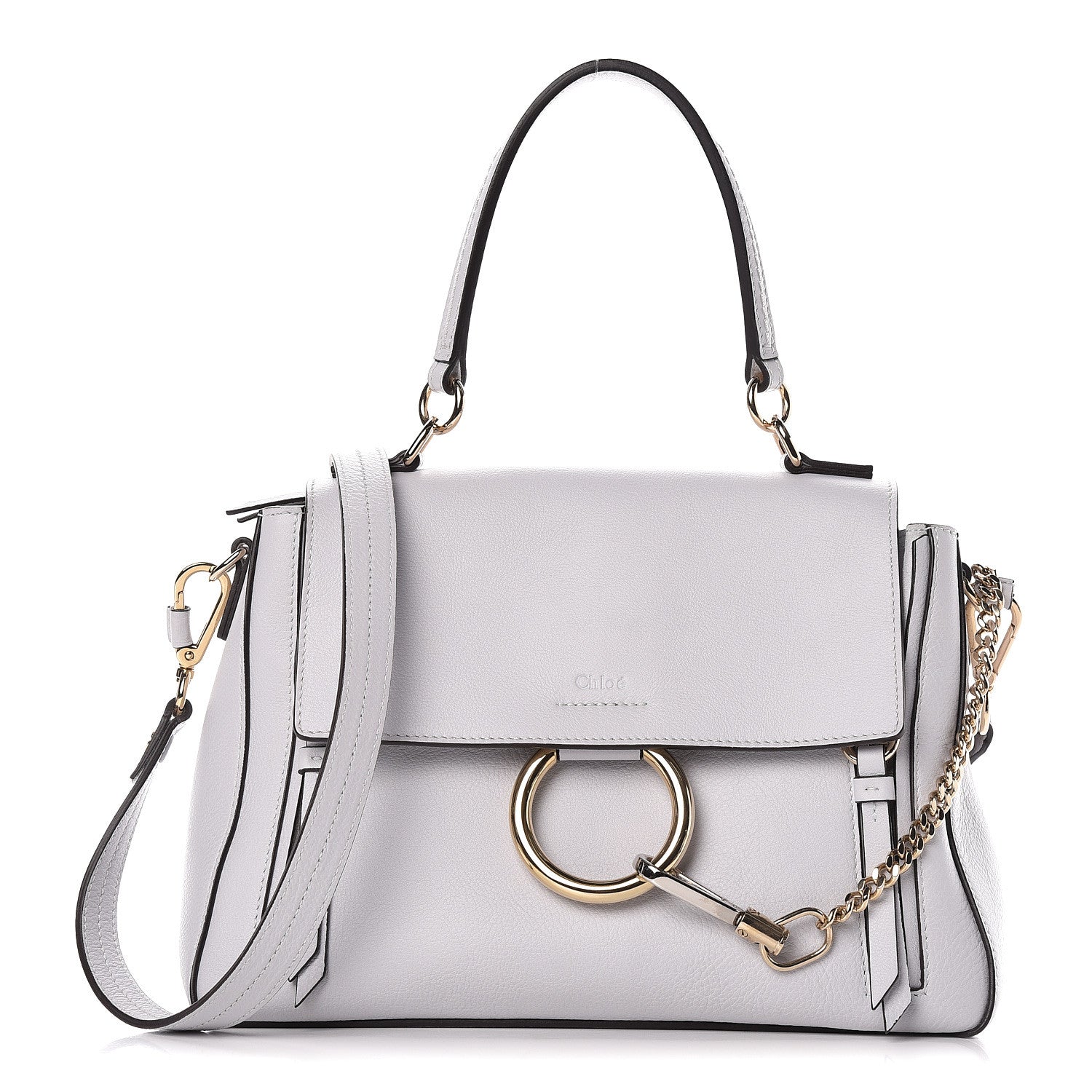 Chloe Calfskin Small Faye Day Shoulder Bag Light Cloud 1 of 10