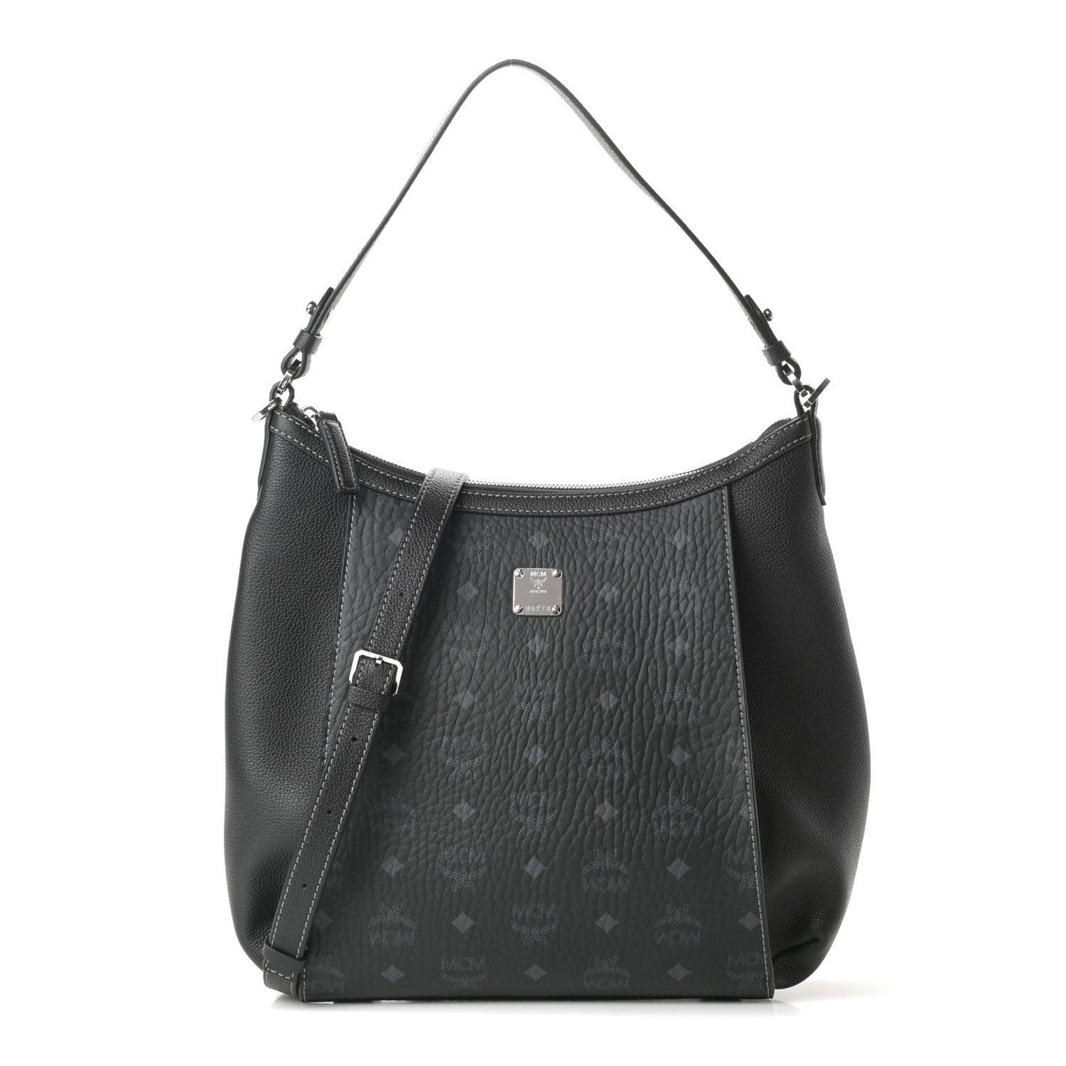 MCM Visetos Medium Luisa Hobo Black 1 of 9
