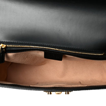 Gucci Guccissima Medium Padlock Shoulder Bag Black 5 of 10