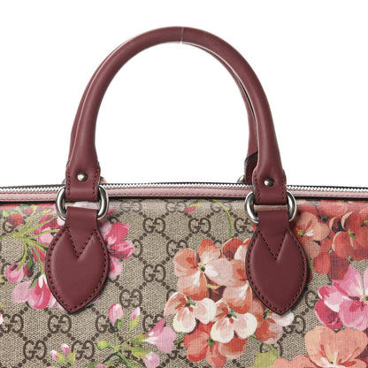 Gucci GG Supreme Monogram Blooms Medium Boston Beige Multicolor Dry Rose 7 of 11