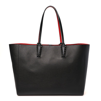 Christian Louboutin Calfskin Spikes East West Cabata Tote Black 1 of 12