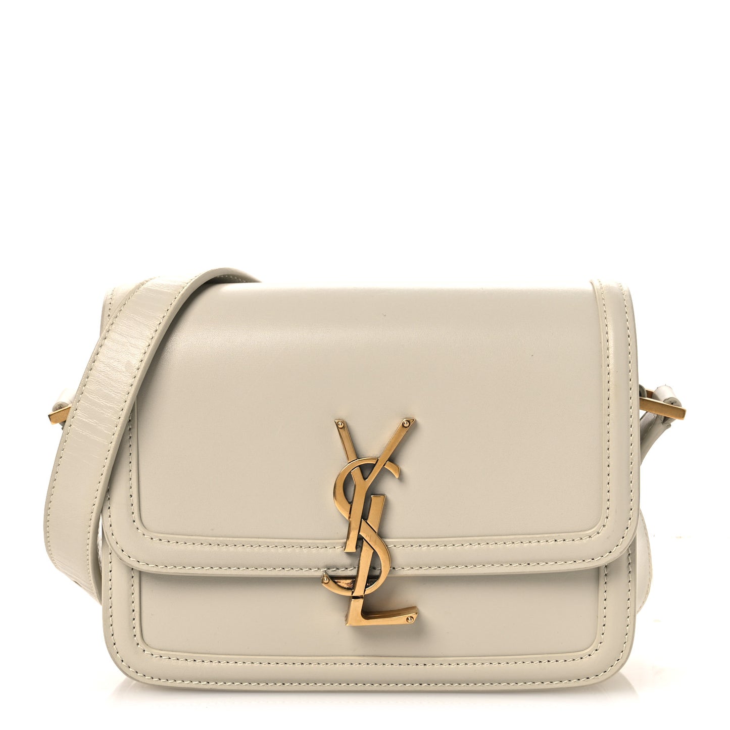 Smooth Calfskin Small Solferino Satchel Ivory