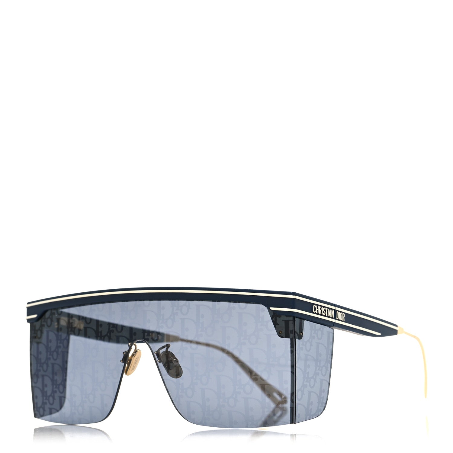 Christian Dior CHRISTIAN DIOR Oblique Diorclub M1U Mask Sunglasses Blue 1 of 9