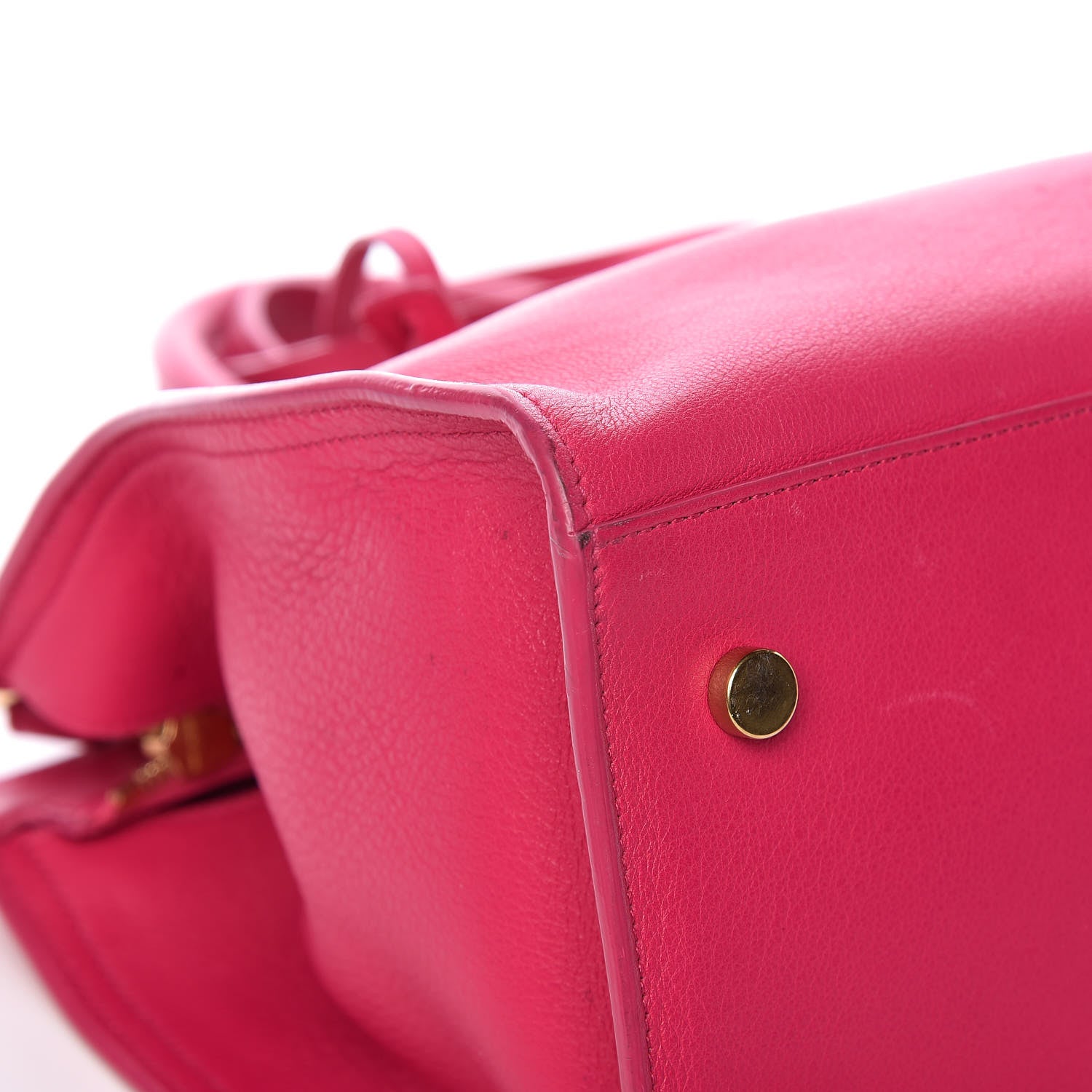 Saint Laurent Smooth Calfskin Small Monogram Cabas Bubblegum 8 of 12