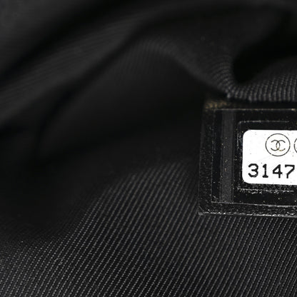 Chanel Lambskin Enamel Quilted Document Portfolio Holder Black 7 of 9