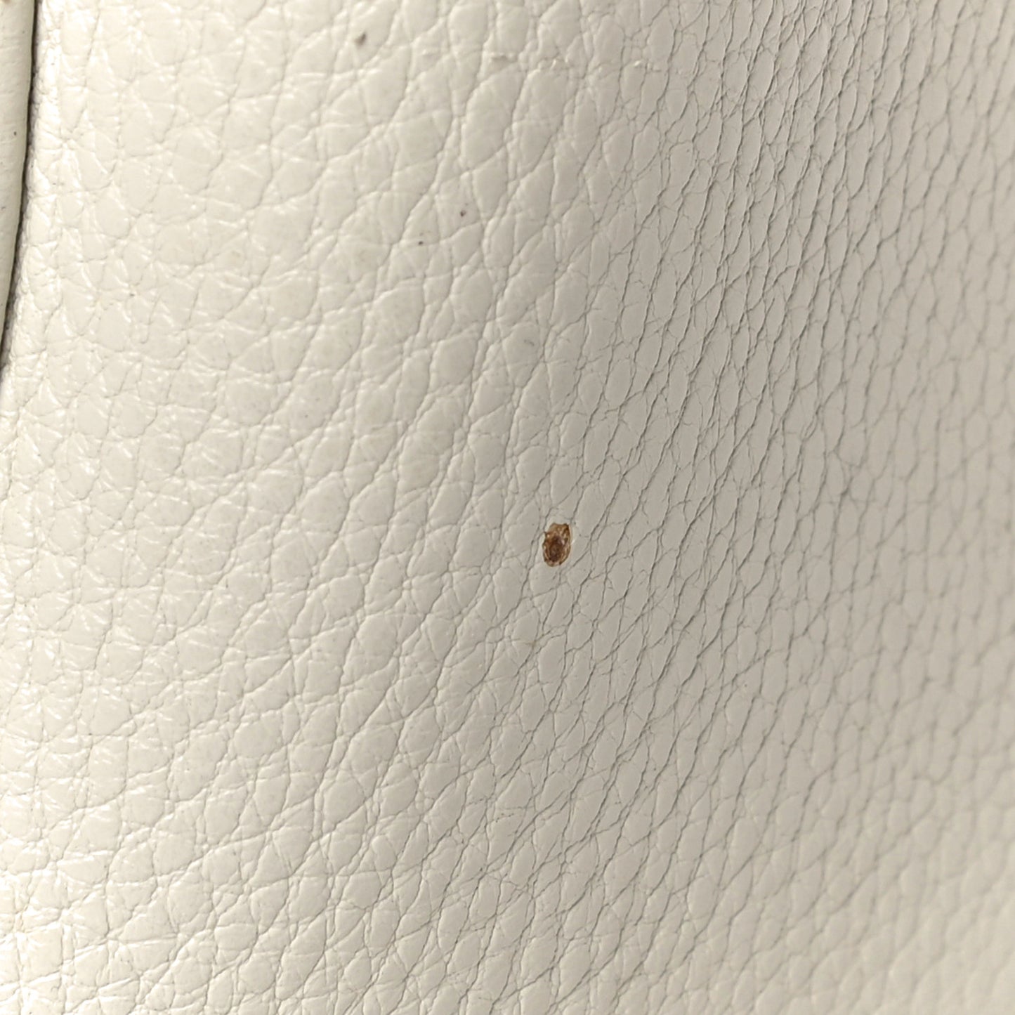 Grained Calfskin The Tag Tote Grey White