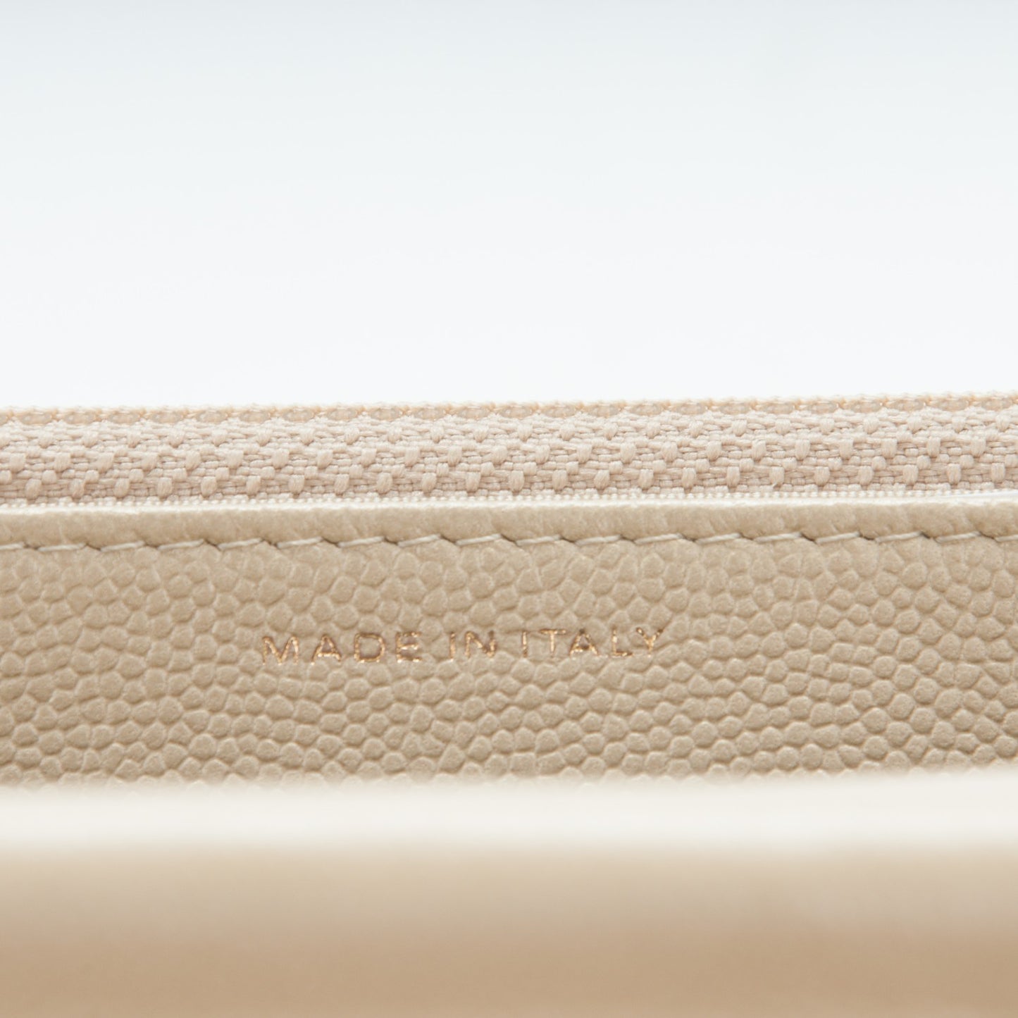 Caviar Quilted Boy Wallet On Chain WOC Light Gold