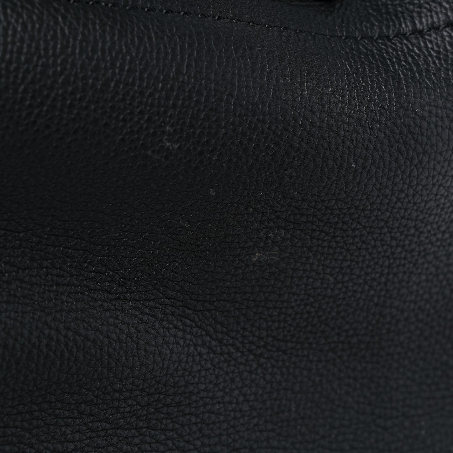 Supple Grained Calfskin Medium Big Bag Black