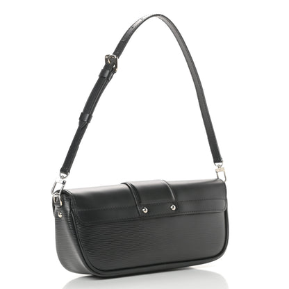 Louis Vuitton Epi Montaigne Clutch Black 3 of 10