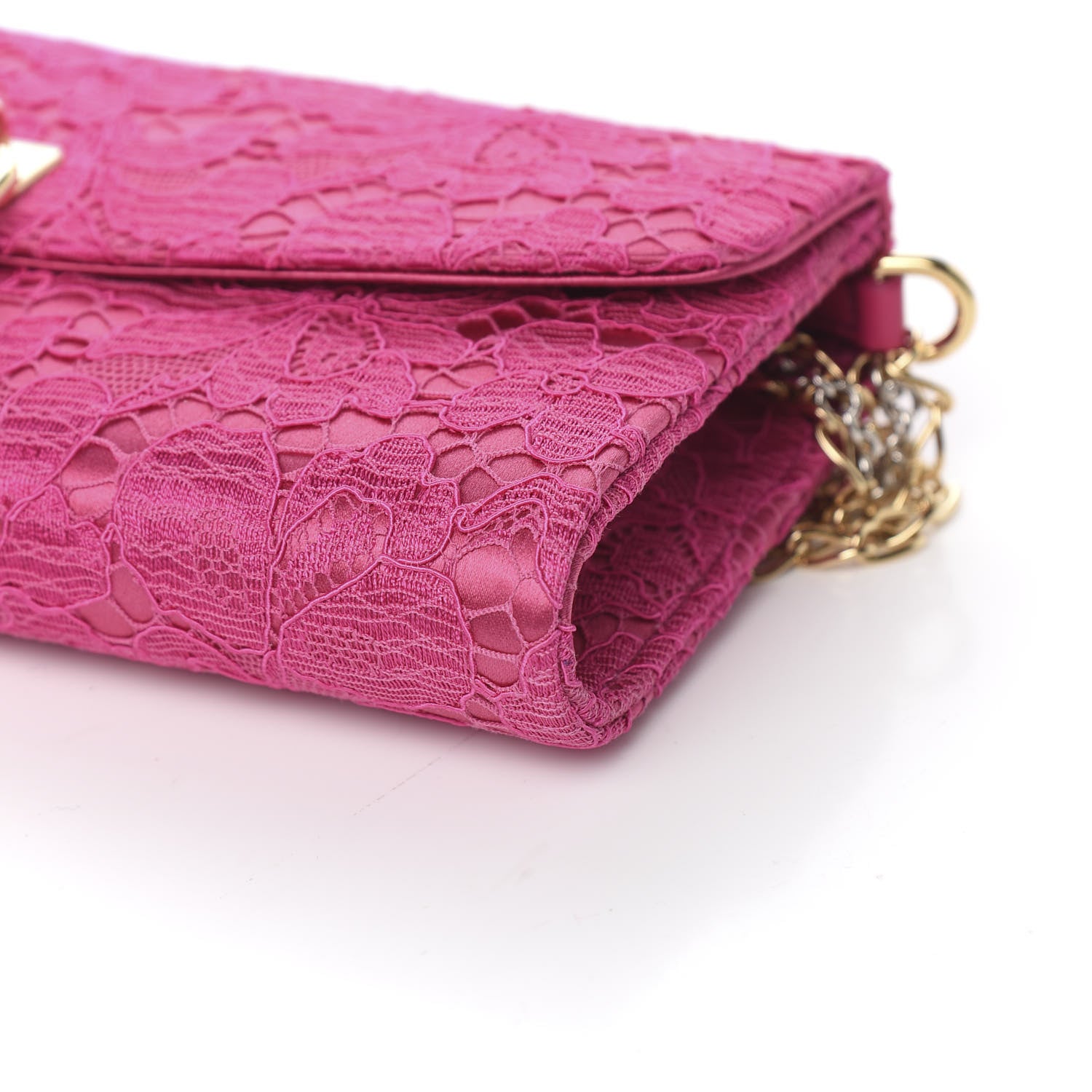 Dolce & Gabbana Lace Miss Bonita Evening Pochette Fuxia 7 of 8