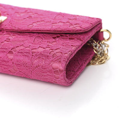Dolce & Gabbana Lace Miss Bonita Evening Pochette Fuxia 7 of 8
