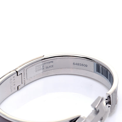 Hermes Enamel Narrow Clic Clac H Bracelet PM Marron Glace 7 of 8