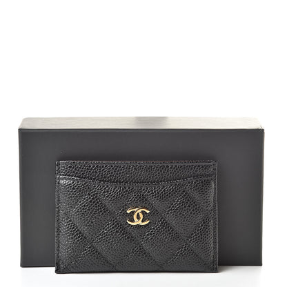 Chanel Caviar Quilted Card Holder Black 9 of 9