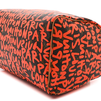 Louis Vuitton Monogram Graffiti Speedy 30 Orange 10 of 10