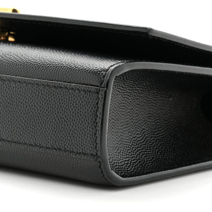 Saint Laurent Grain De Poudre Small Classic Monogram Kate Satchel Black 7 of 14