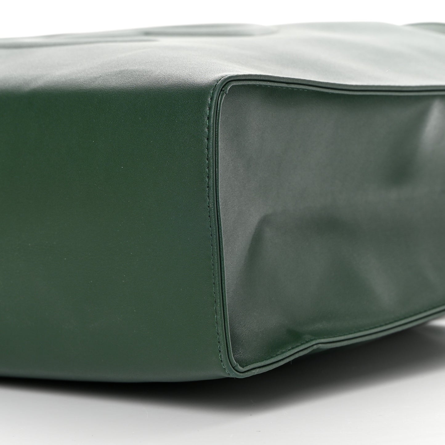 Vegan Leather Medium Shopping Bag Dark Olive