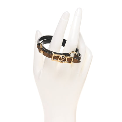 Louis Vuitton Reverse Monogram Dauphine Double Tour Bracelet 17 2 of 6