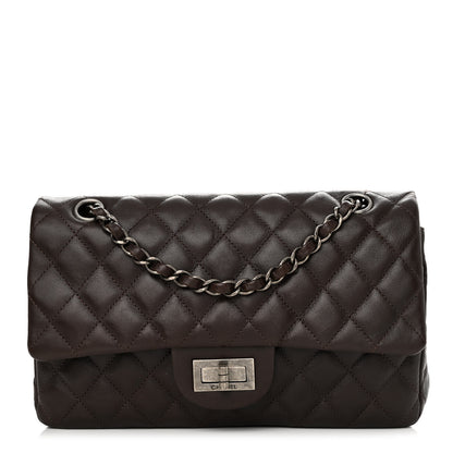Chanel Goatskin Quilted 2.55 Reissue 225 Flap Dark Brown 1 of 14