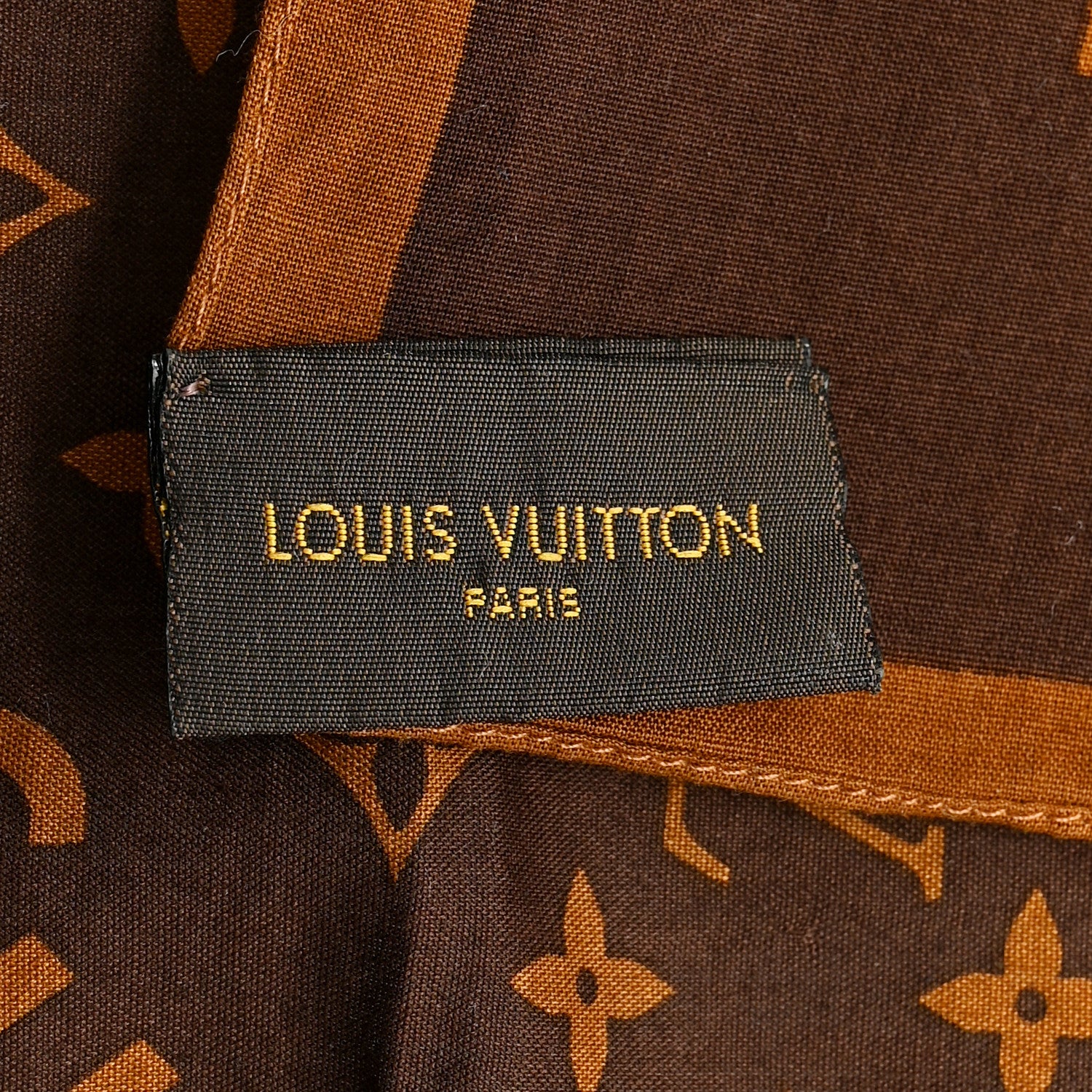 Louis Vuitton X Supreme Cotton Monogram Bandana Scarf Brown 3 of 3