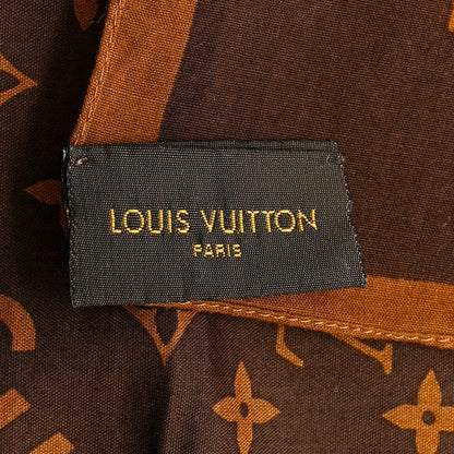 Louis Vuitton X Supreme Cotton Monogram Bandana Scarf Brown 3 of 3