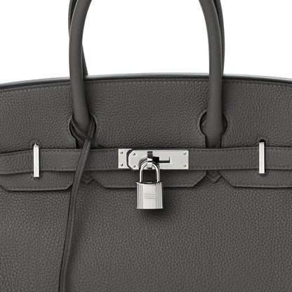 Hermes Togo Birkin 30 Etain 7 of 10