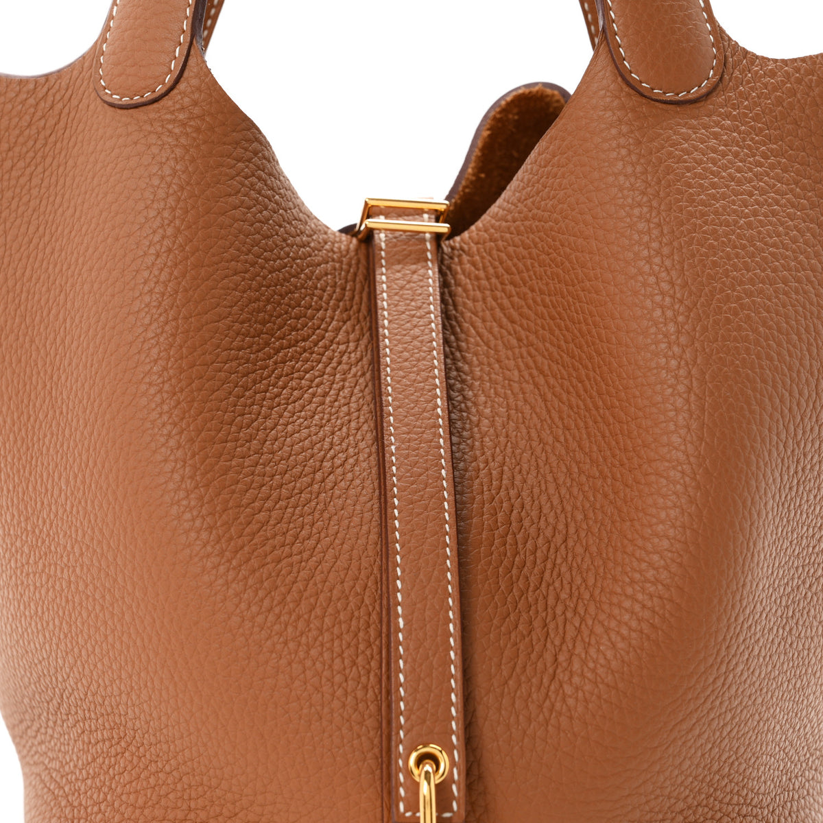 Hermes Taurillon Clemence Picotin Lock 22 MM Gold 8 of 11