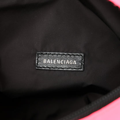 Balenciaga Textured Sport Nylon Logo Wheel Belt Bag Acid Pink 6 of 14