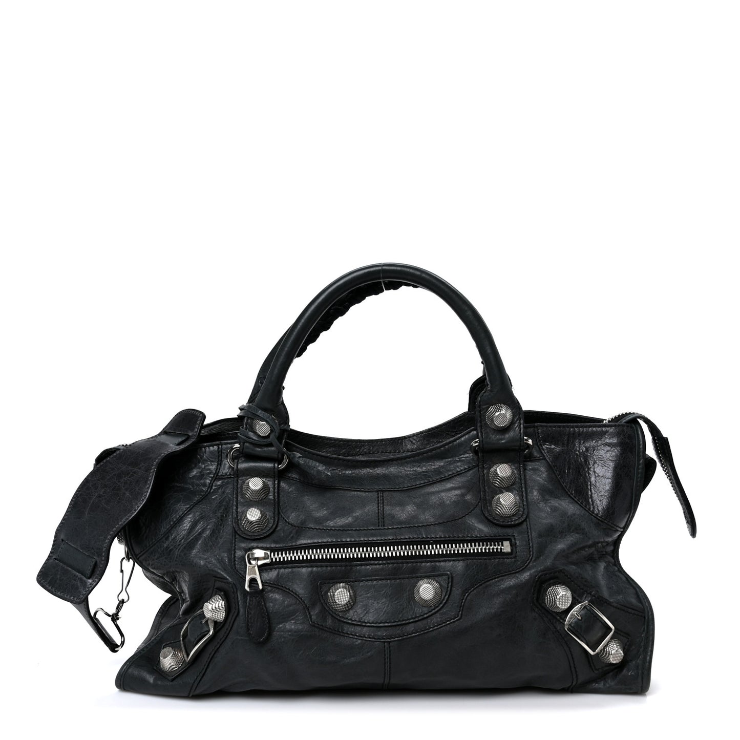 Agneau Giant 21 Silver Hardware Part Time Black