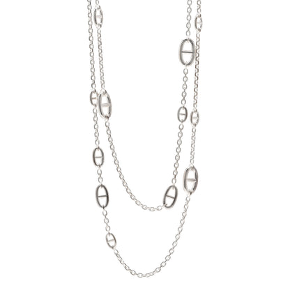 Hermes Sterling Silver Farandole Necklace 160 1 of 5