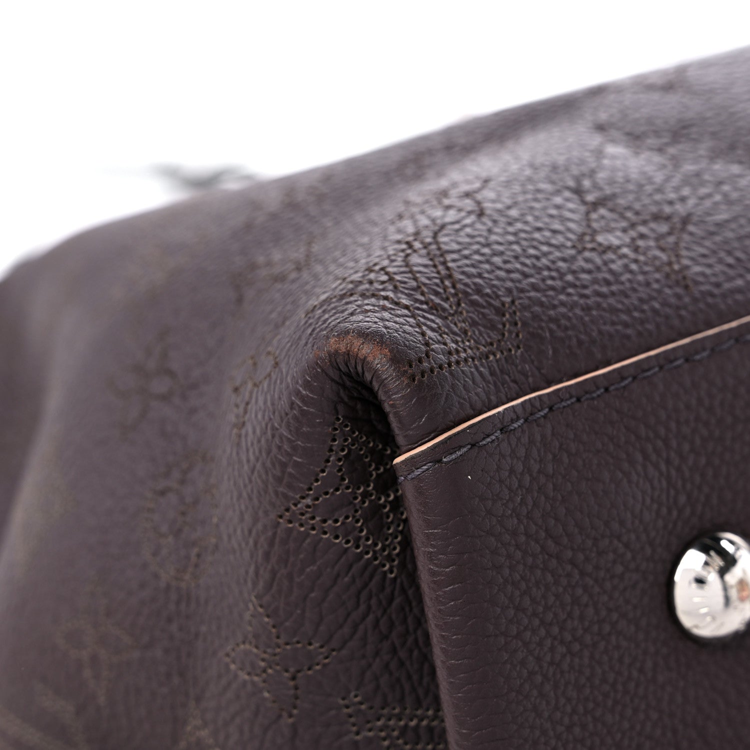 Louis Vuitton Mahina Carmel Hobo Chocolate 9 of 10