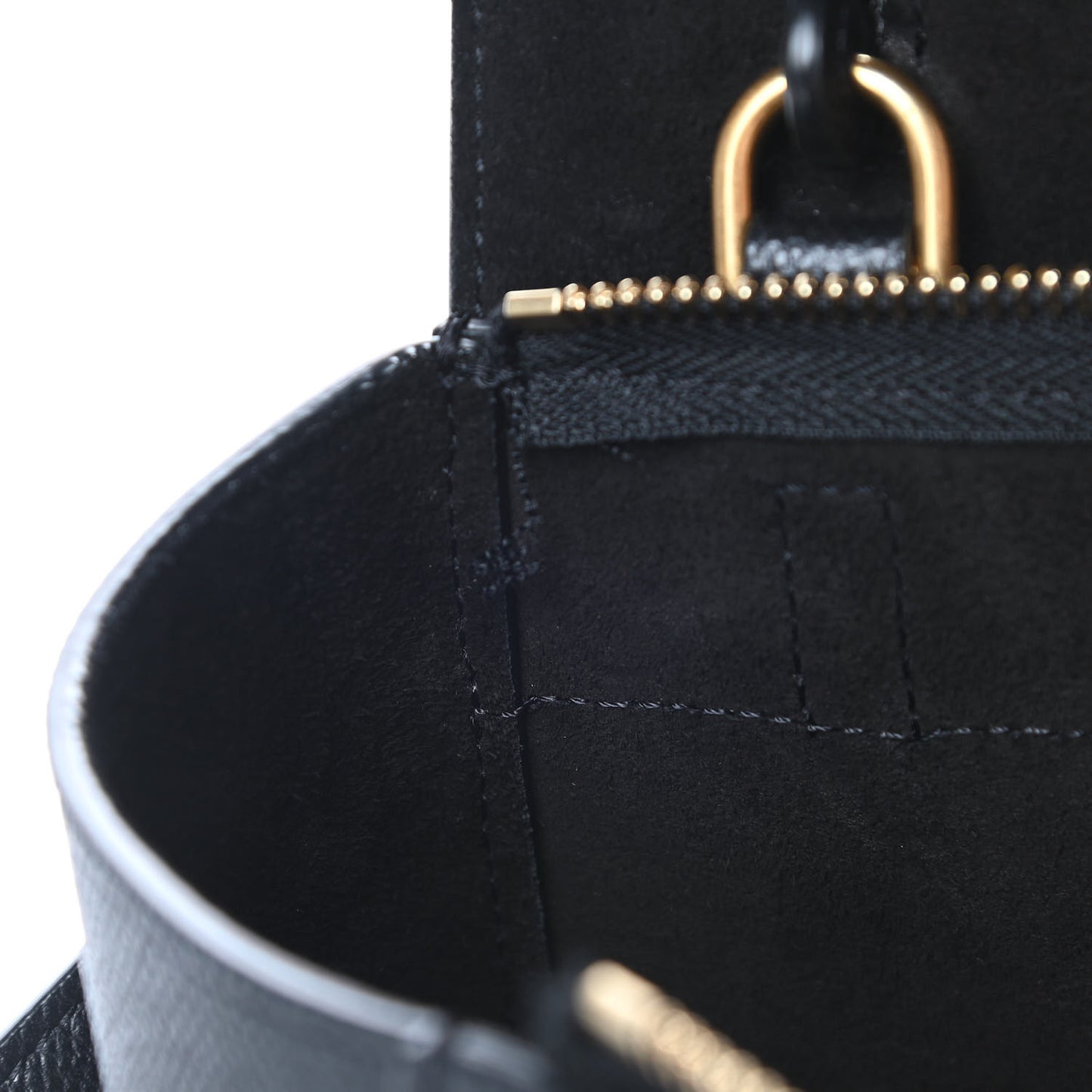 Grained Calfskin Nano Belt Bag Black