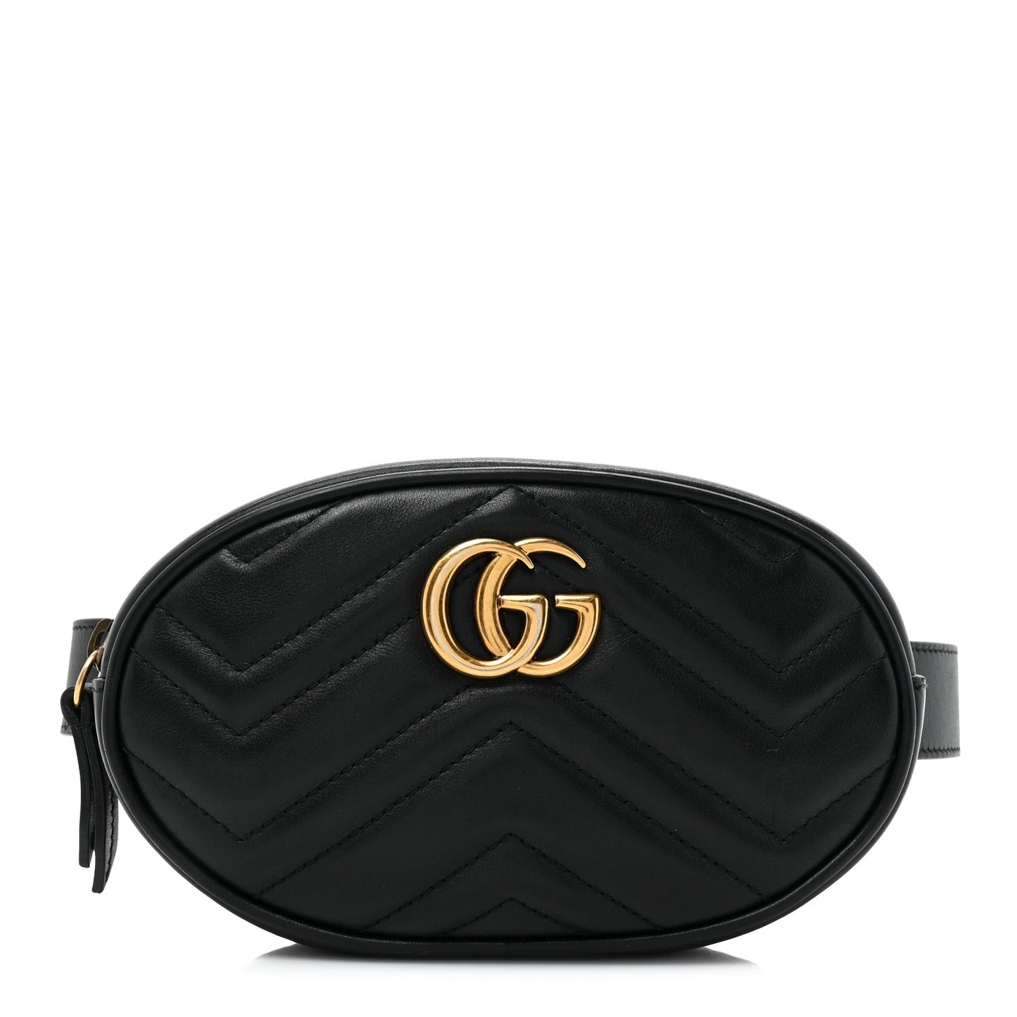 Calfskin Matelasse GG Marmont Belt Bag 95 38 Black