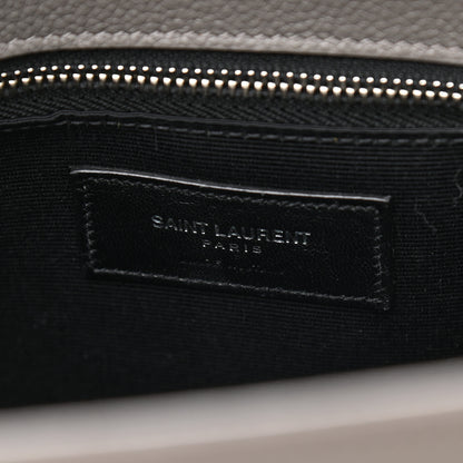 Saint Laurent Grained Calfskin Small Sac De Jour Grey 6 of 12