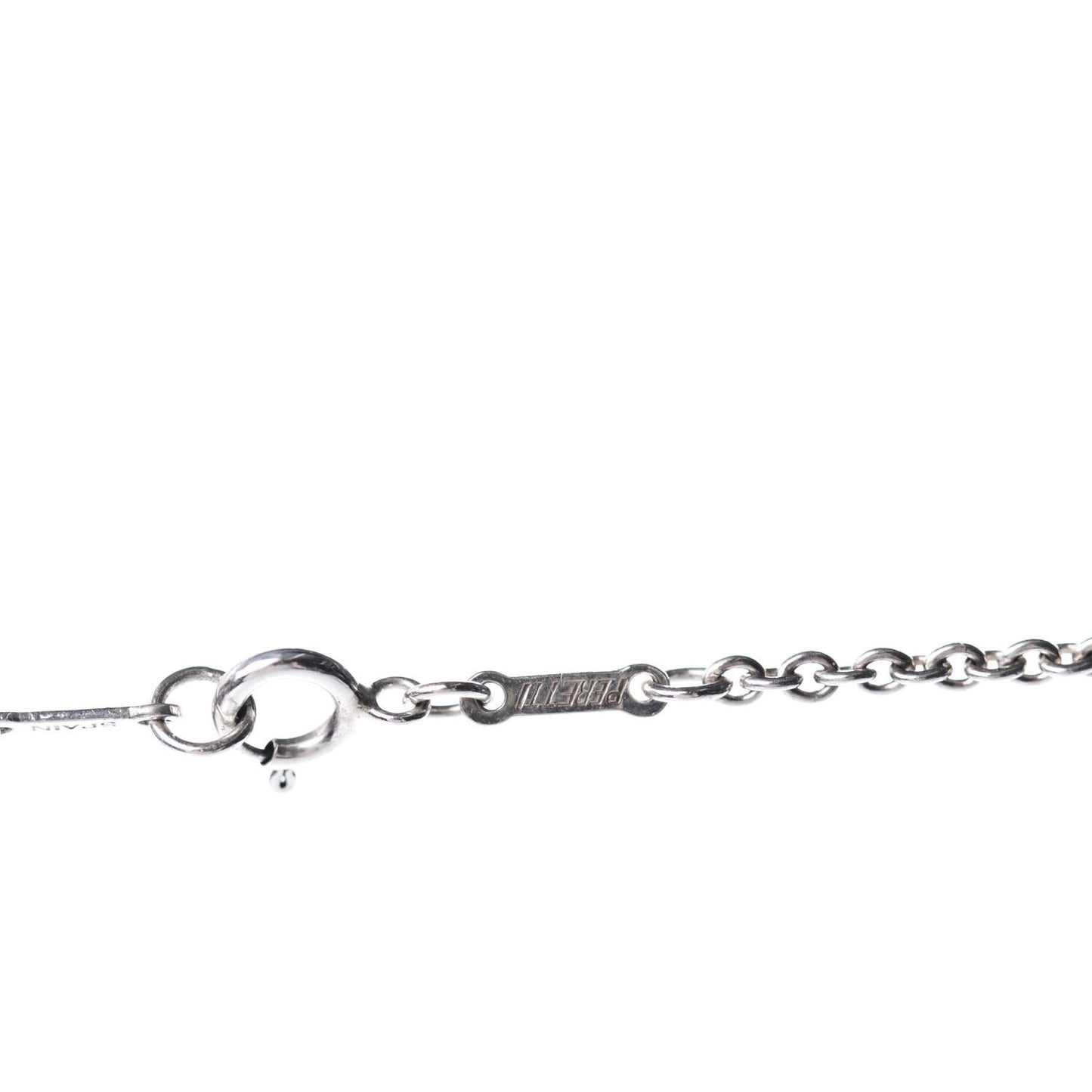 Sterling Silver Large Elsa Peretti Bottle Pendant Necklace