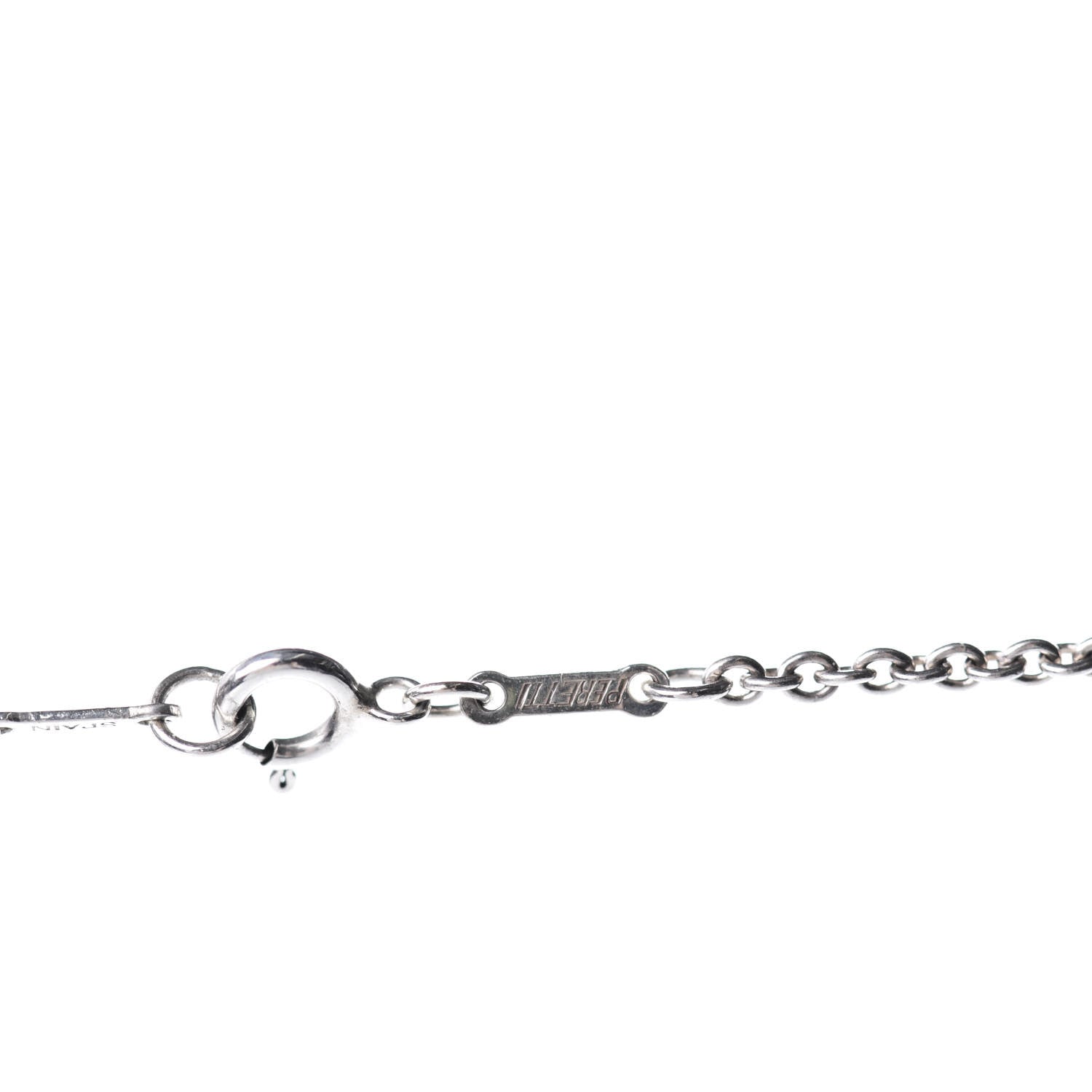 Tiffany Sterling Silver Large Elsa Peretti Bottle Pendant Necklace 6 of 7