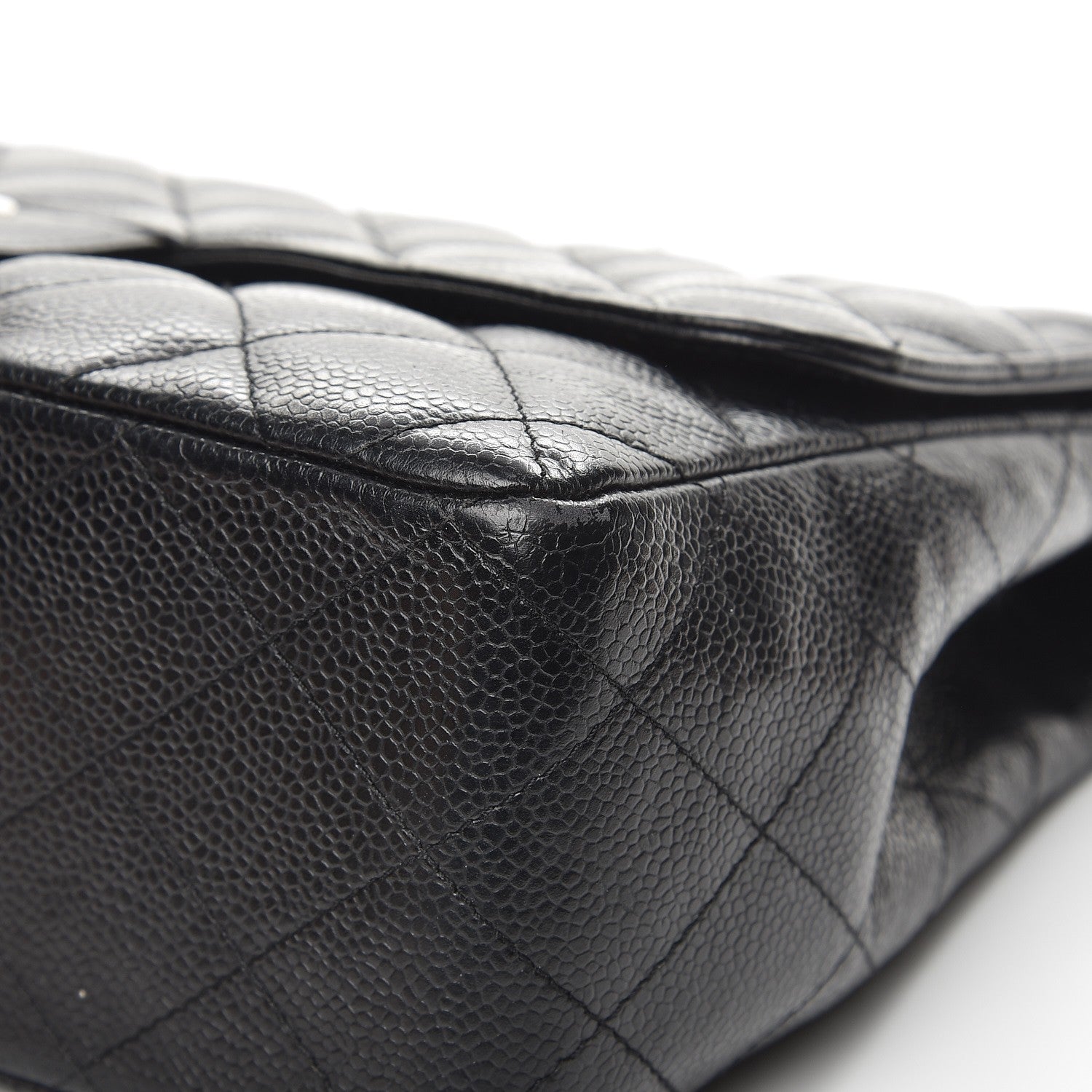 Chanel Caviar Quilted Jumbo Single Flap Black 13 of 13