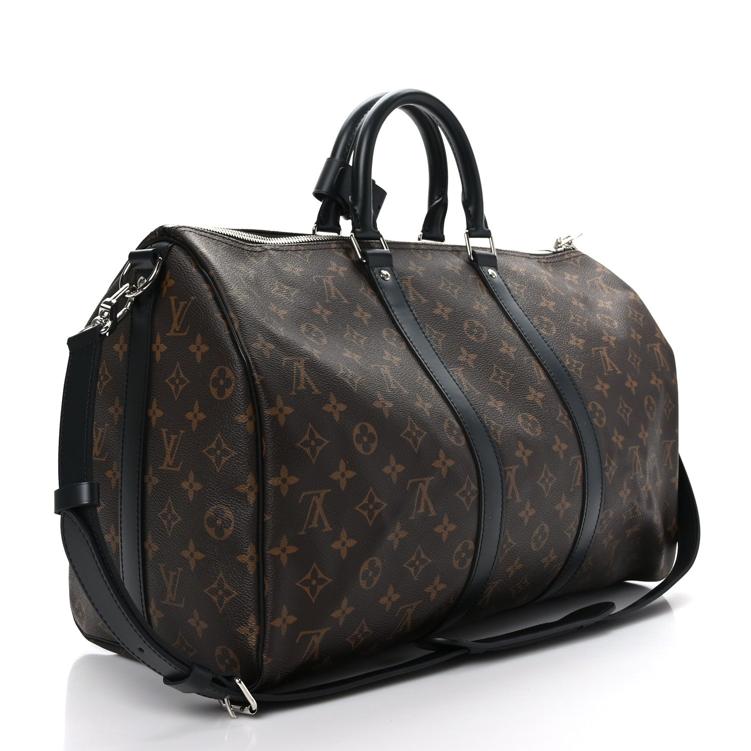 Louis Vuitton Monogram Macassar Keepall Bandouliere 45 3 of 10