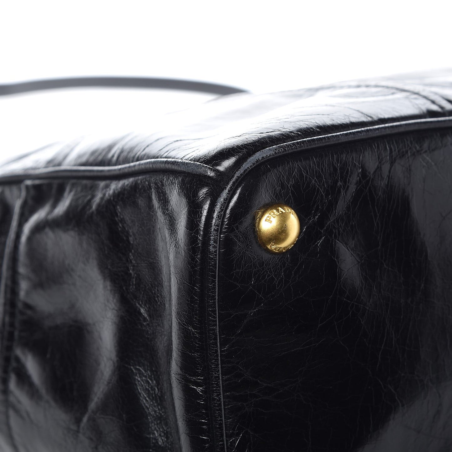 Vitello Shine Tote Black