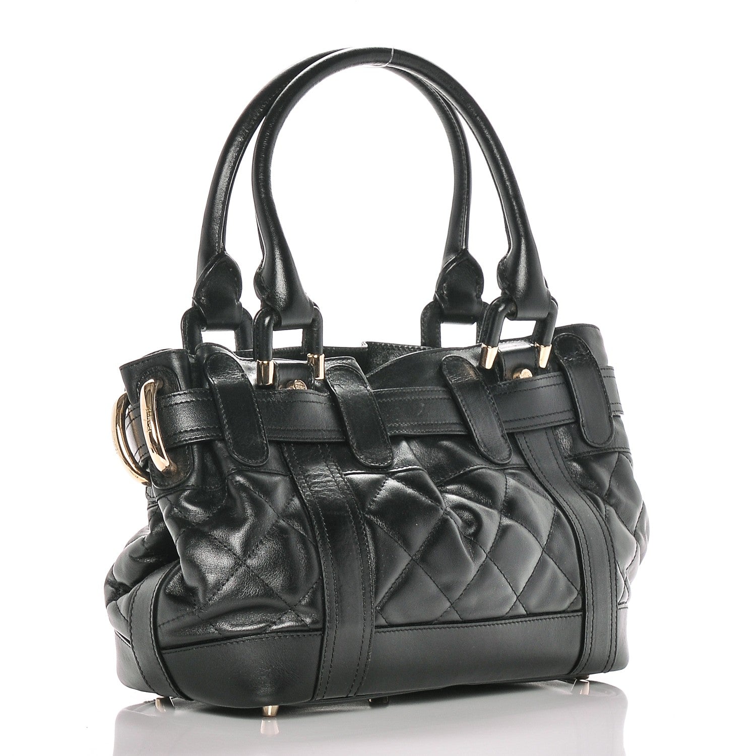 Burberry Calfskin Quilted Baby Beaton Black 3 of 6