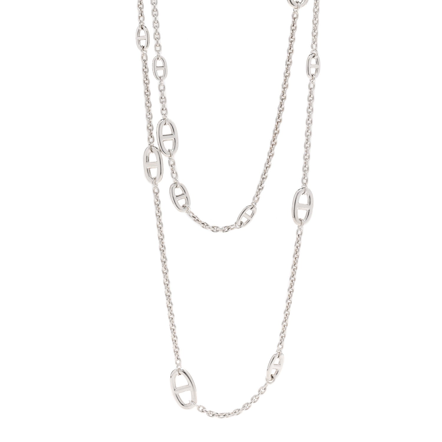Hermes Sterling Silver Farandole Necklace 160 1 of 6