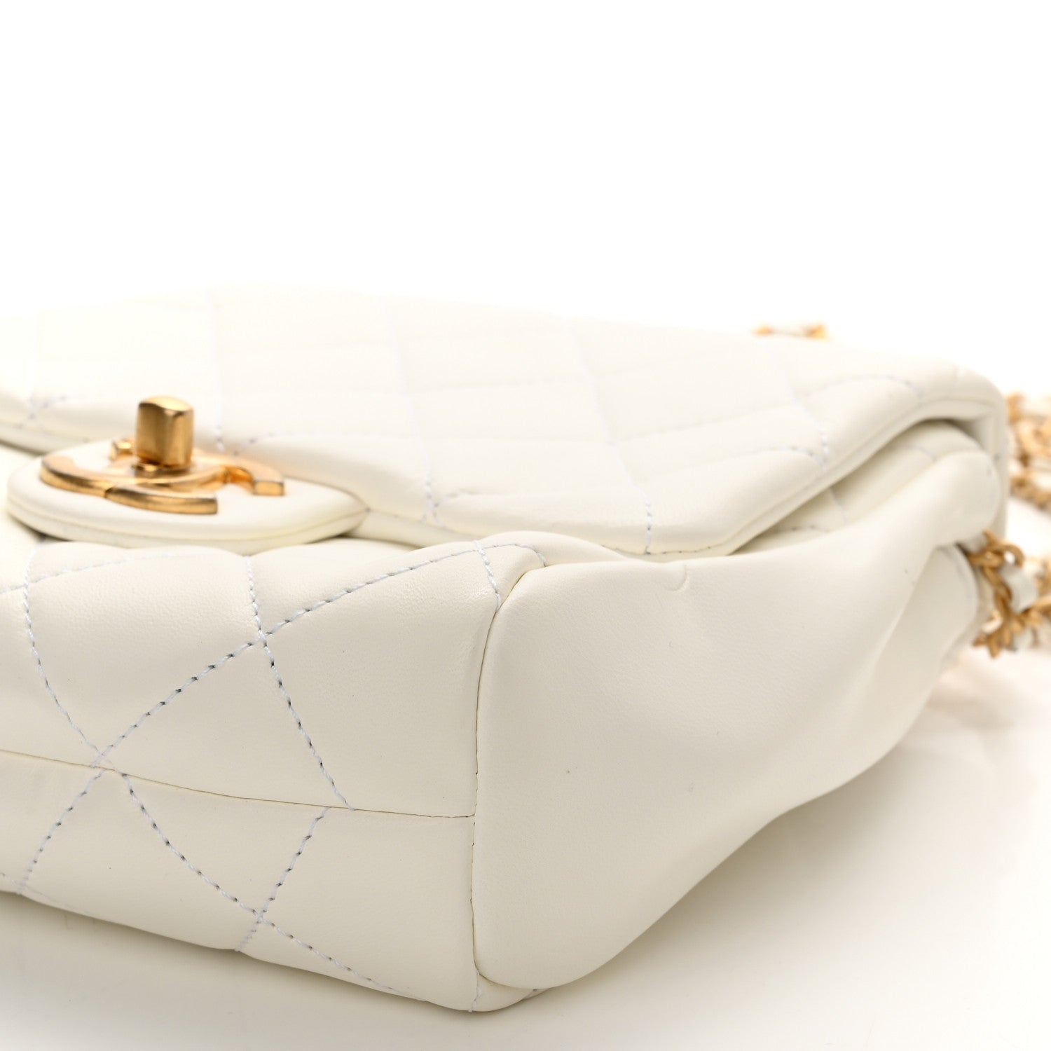 Chanel Lambskin Quilted Side-Packs White 11 of 13