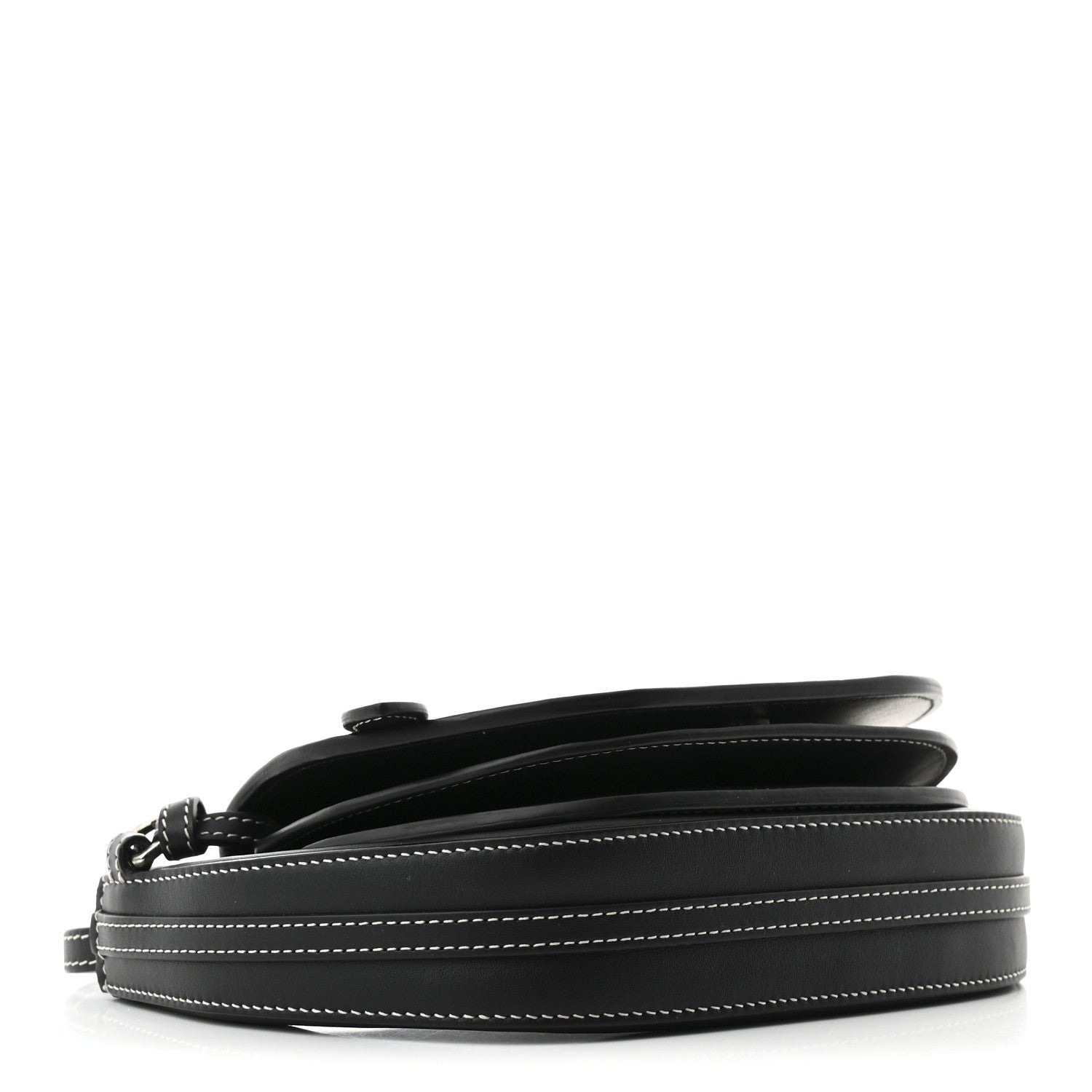 Burberry Canvas Horseferry Print Double Olympia Shoulder Bag Black 4 of 10