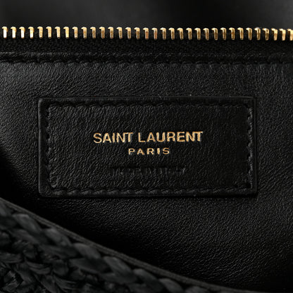 Saint Laurent Raffia Monogram Tassel Kate 99 Black 6 of 10