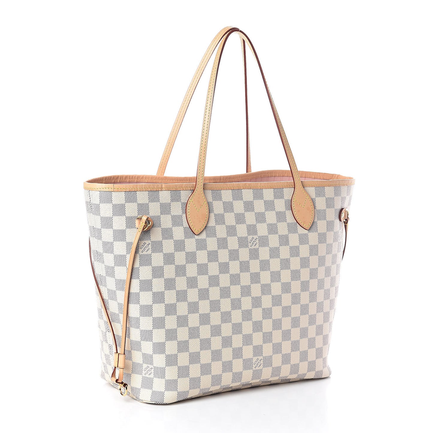 Damier Azur Neo Neverfull MM Rose Ballerine