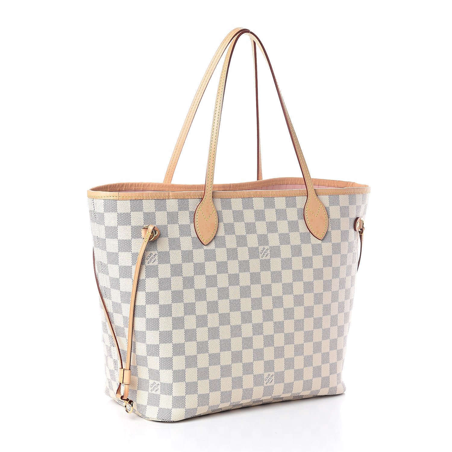 Louis Vuitton Damier Azur Neo Neverfull MM Rose Ballerine 3 of 11