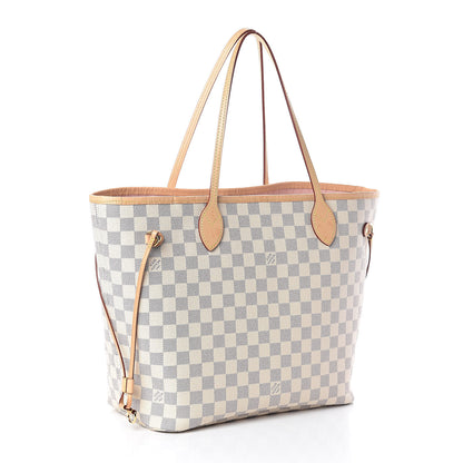 Louis Vuitton Damier Azur Neo Neverfull MM Rose Ballerine 3 of 11