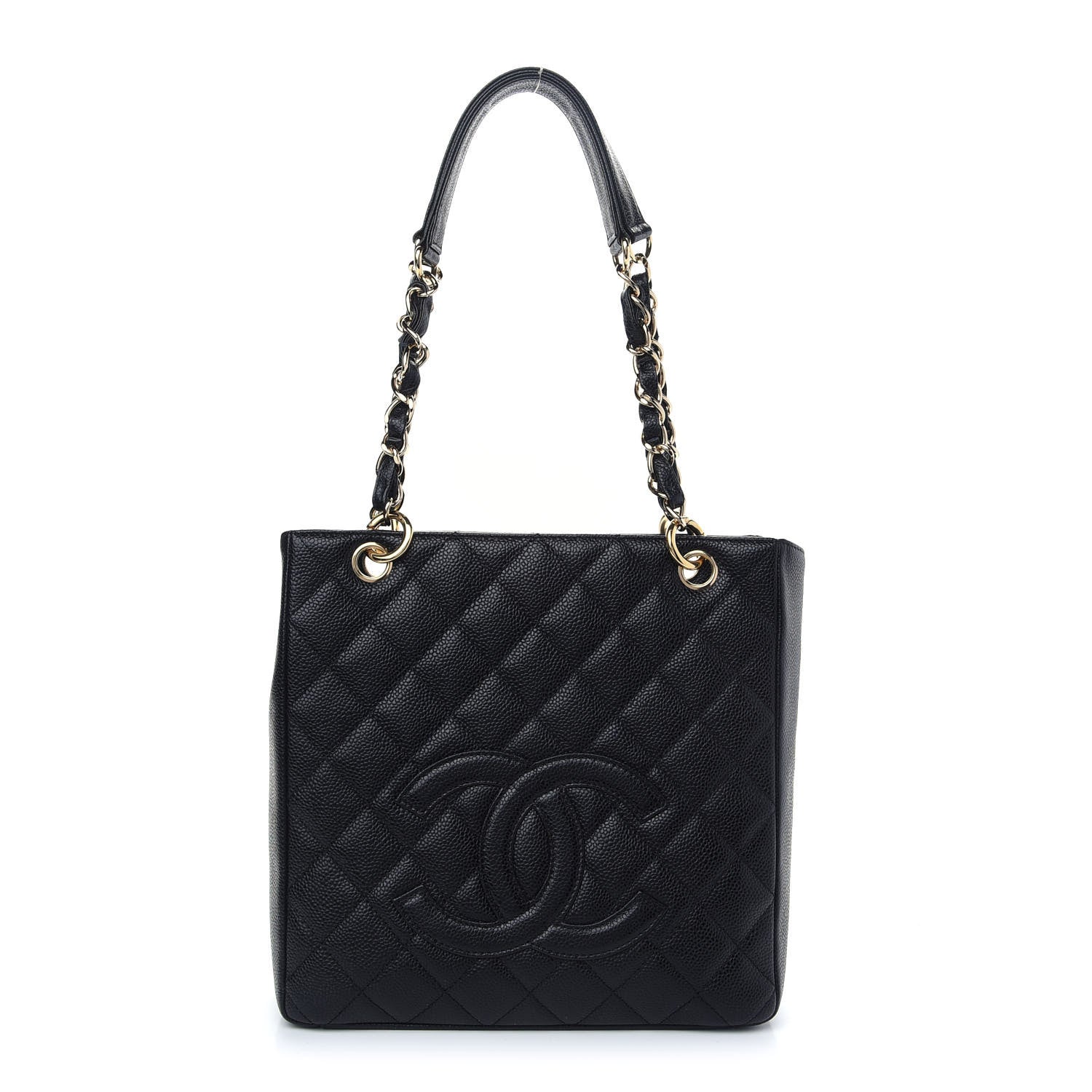 Chanel Caviar Quilted Petit Shopping Tote PST Black 1 of 9