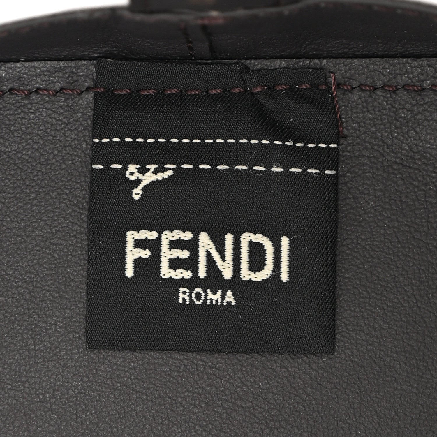 Fendi Mesh Vitello Grace F is Fendi FF 1974 Mini Mon Tresor Bucket Bag Azzurro Black Ebano 6 of 11