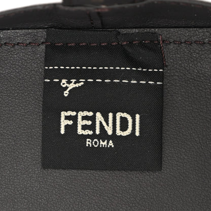 Fendi Mesh Vitello Grace F is Fendi FF 1974 Mini Mon Tresor Bucket Bag Azzurro Black Ebano 6 of 11